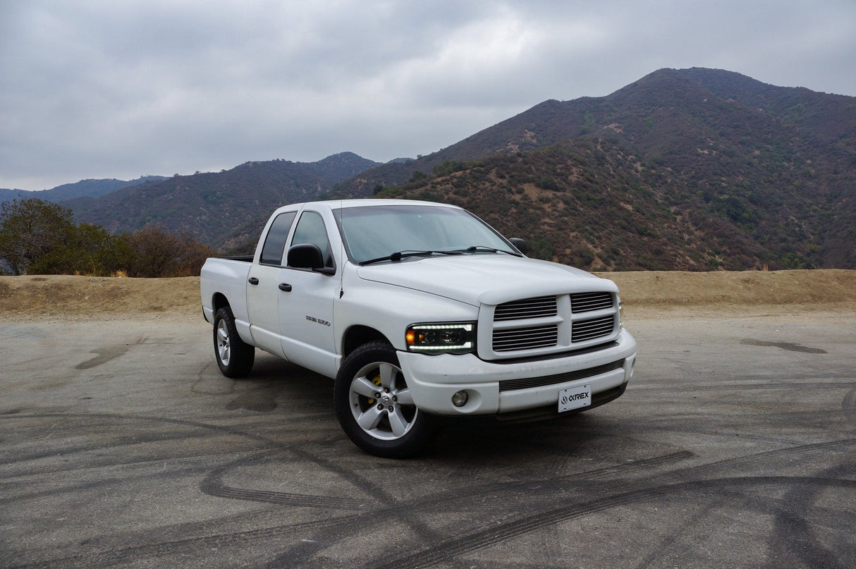 Phares halogènes à projecteur chromés pour Dodge Ram série PRO 02-05