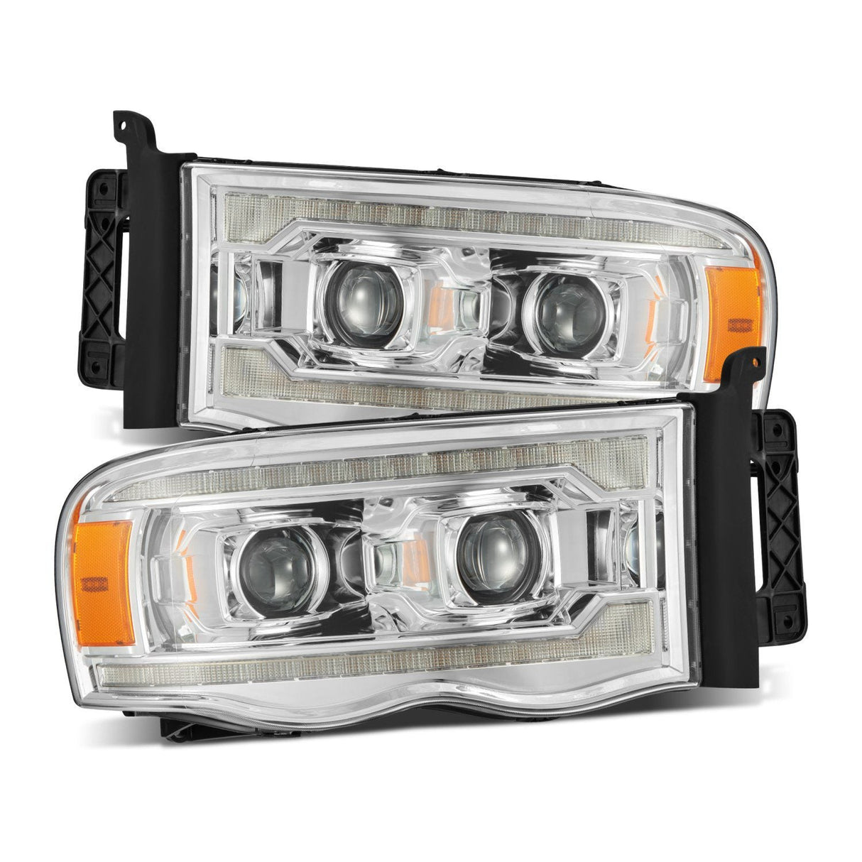 Phares halogènes à projecteur chromés pour Dodge Ram série PRO 02-05
