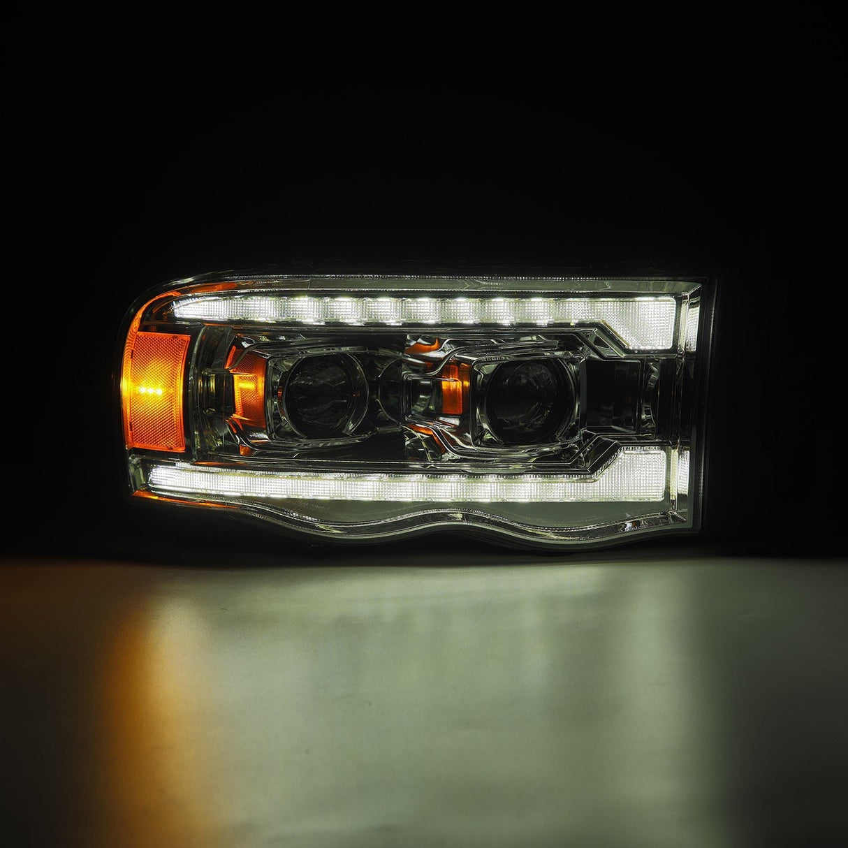 Phares halogènes à projecteur chromés pour Dodge Ram série PRO 02-05