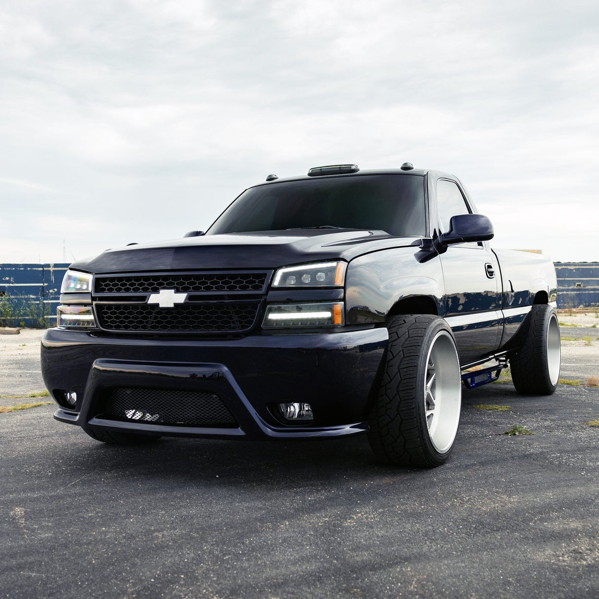 03-06 Chevrolet Silverado/02-06 Avalanche (sans revêtement de carrosserie) Phares projecteurs à LED série NOVA chromés