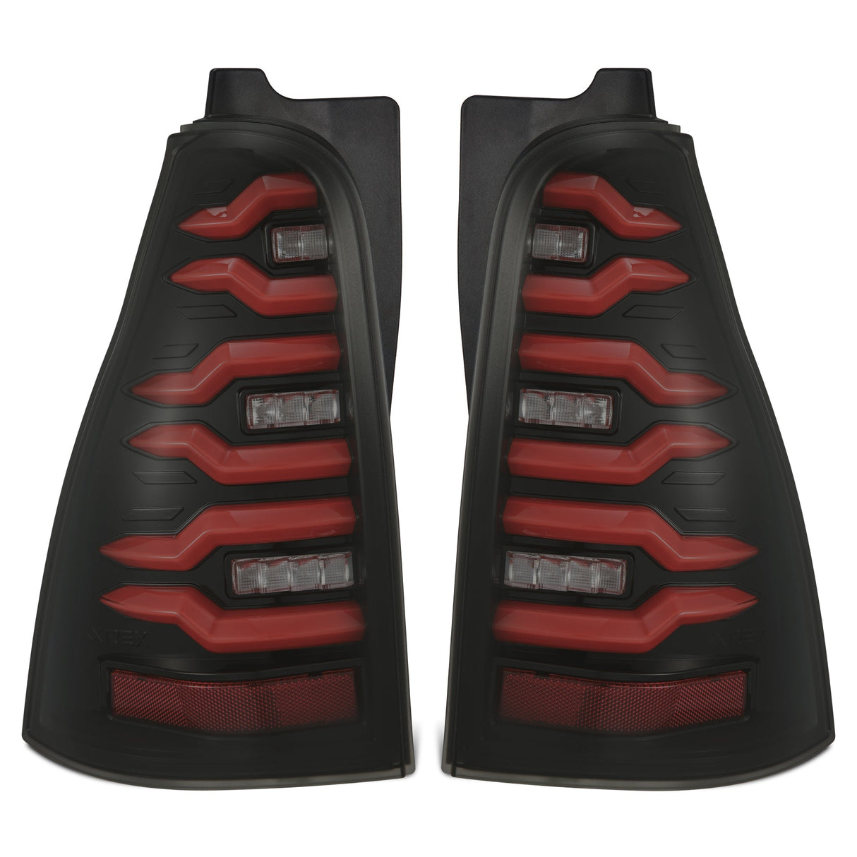 Feux arrière à LED pour Toyota 4Runner LUXX-Series 03-09, noir et rouge