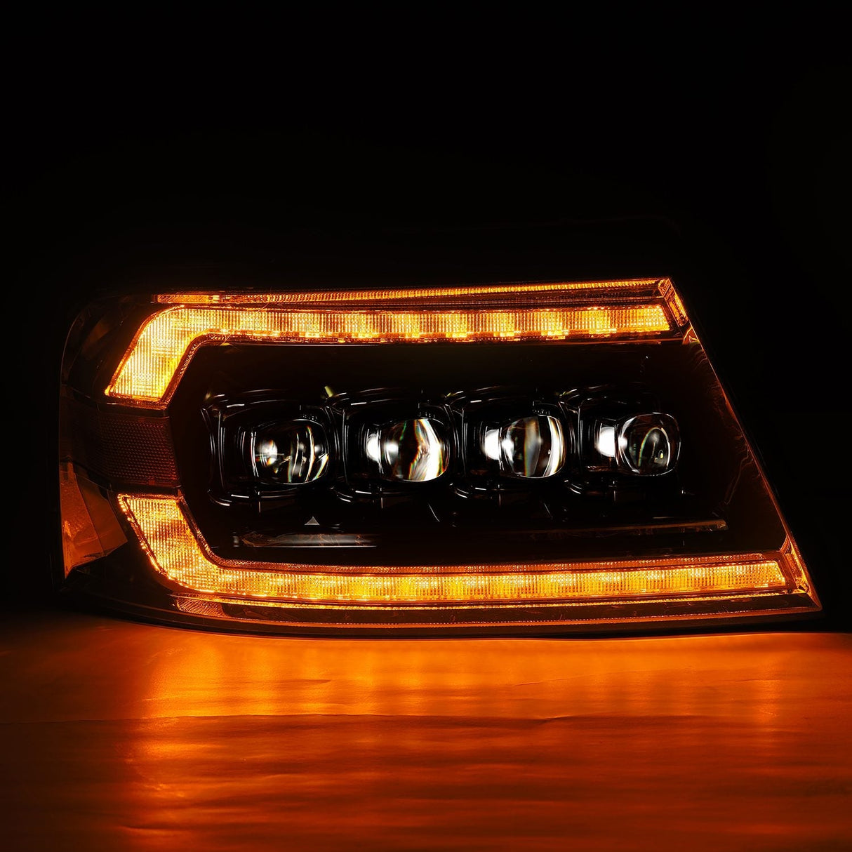 Phares projecteurs à LED Alpha-Black pour Ford F150 (2004-2008) et Lincoln Mark LT (2006-2008)