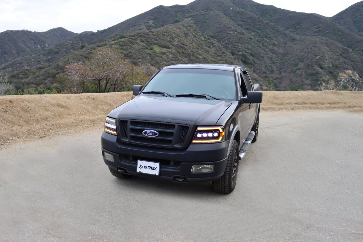 Phares projecteurs à LED Alpha-Black pour Ford F150 (2004-2008) et Lincoln Mark LT (2006-2008)