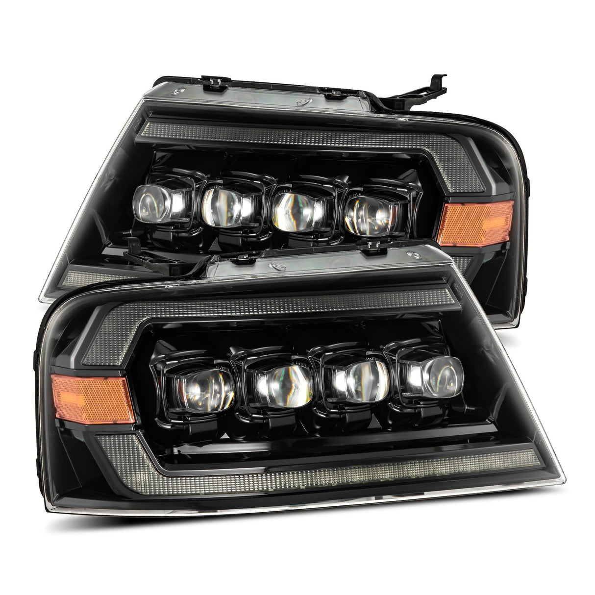 Phares projecteurs à LED Alpha-Black pour Ford F150 (2004-2008) et Lincoln Mark LT (2006-2008)