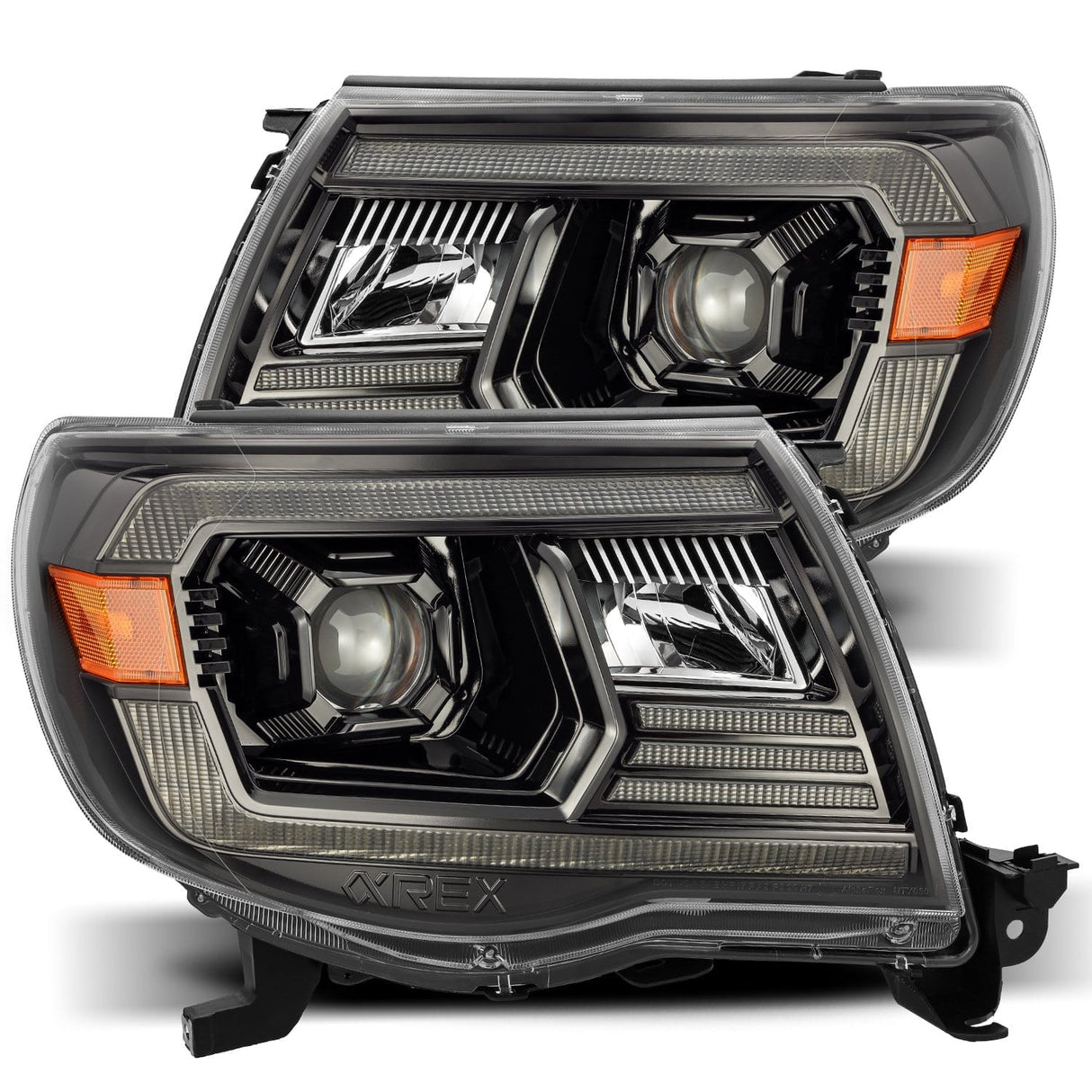 Phares de projecteur à LED Alpha-Black pour Toyota Tacoma série LUXX 05-11