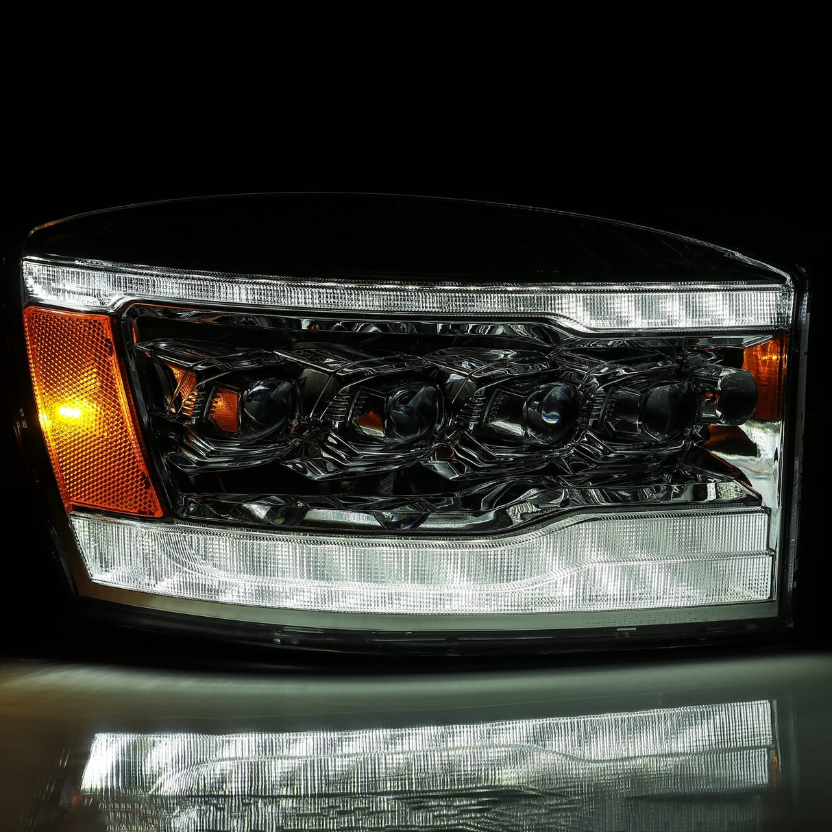 06-08 Dodge Ram NOVA-Series LED Projector Headlights Chrome