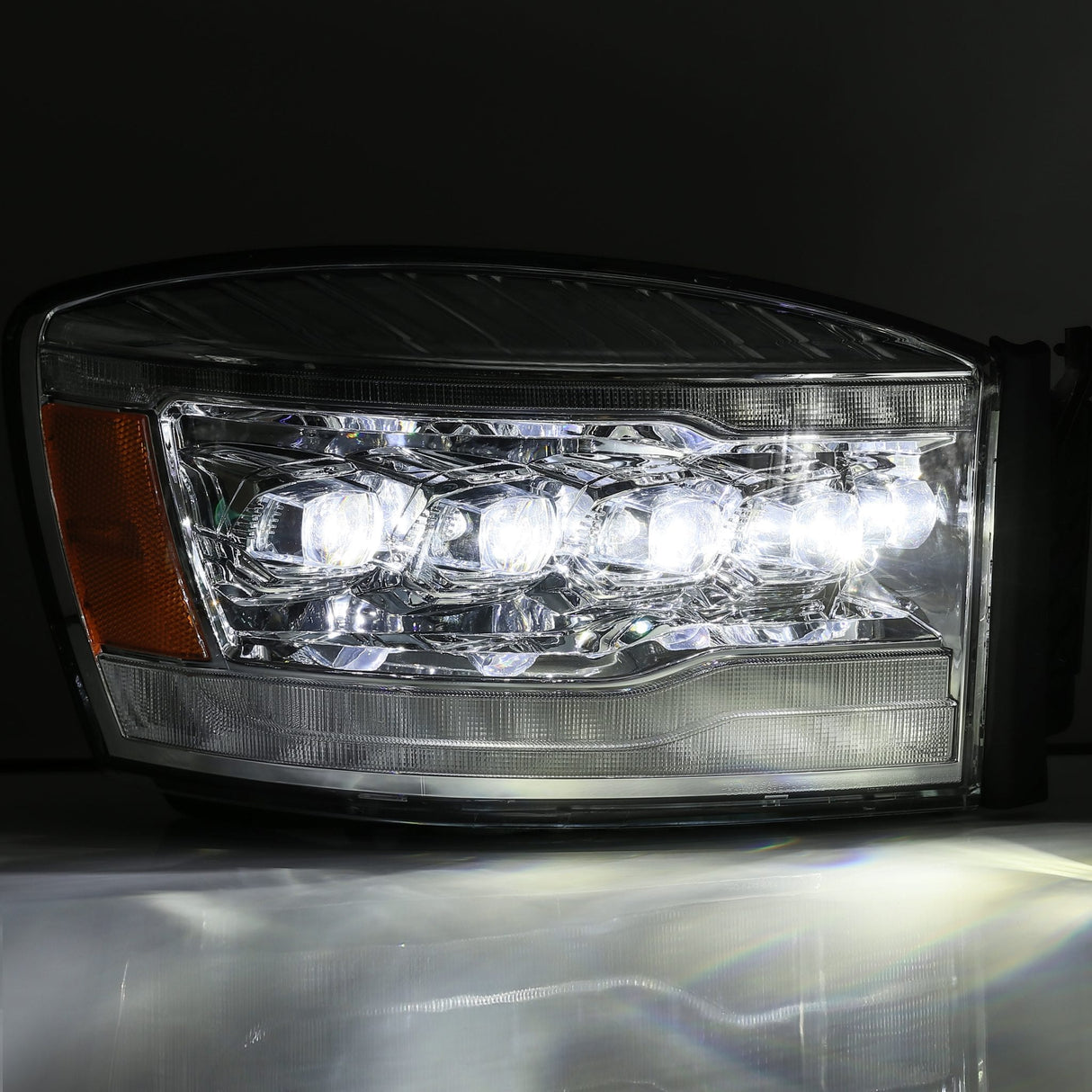 06-08 Dodge Ram NOVA-Series LED Projector Headlights Chrome