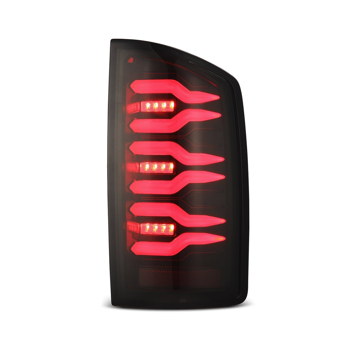 07-08 Dodge Ram 1500/07-09 Dodge Ram 2500/3500 Truck LUXX-Series LED Tail Lights Black Red