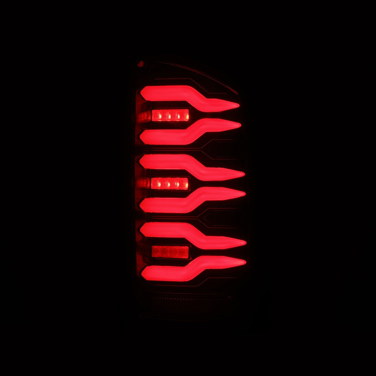 07-08 Dodge Ram 1500/07-09 Dodge Ram 2500/3500 Truck LUXX-Series LED Tail Lights Black Red