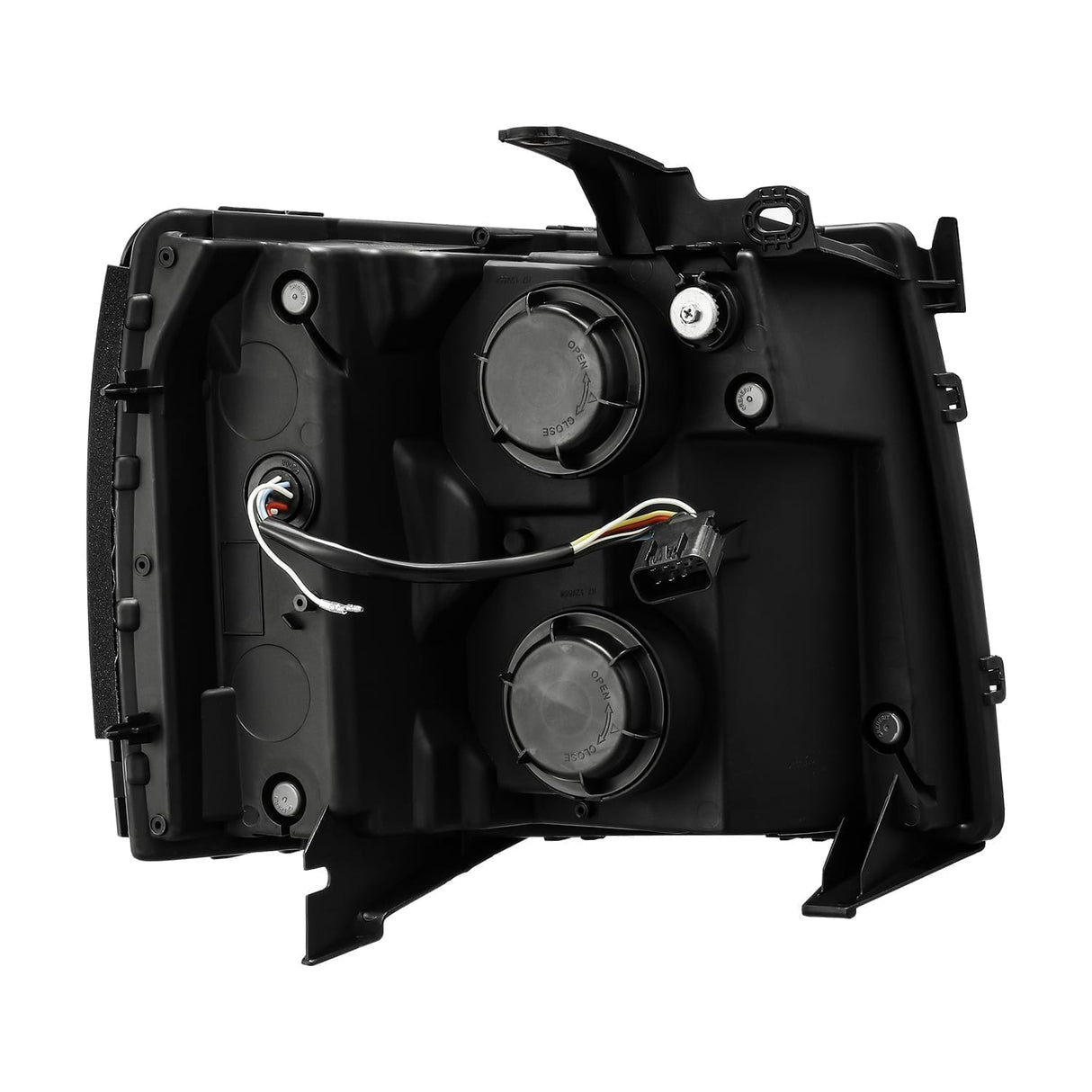 Phares projecteurs à LED chromés pour Chevrolet Silverado série LUXX 07-13