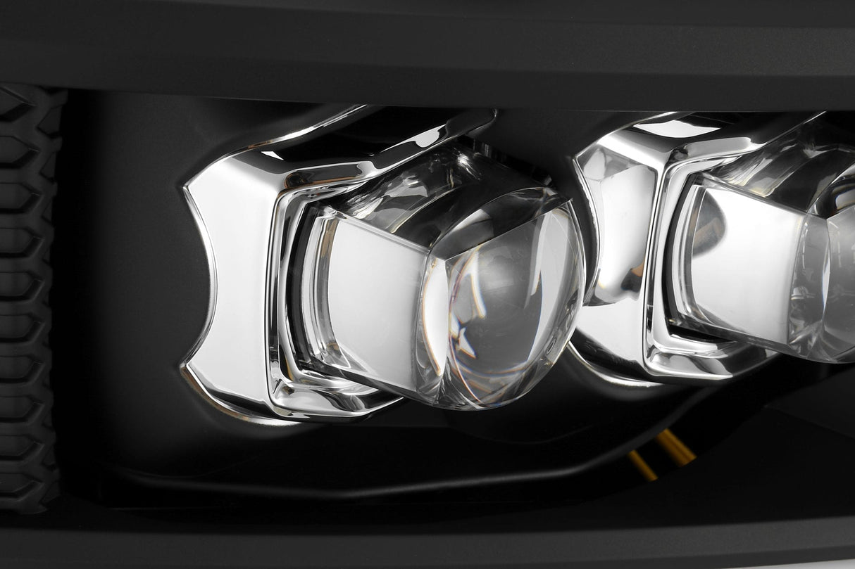 Phares projecteurs à LED noirs pour Chevrolet Silverado série NOVA 2007-2013