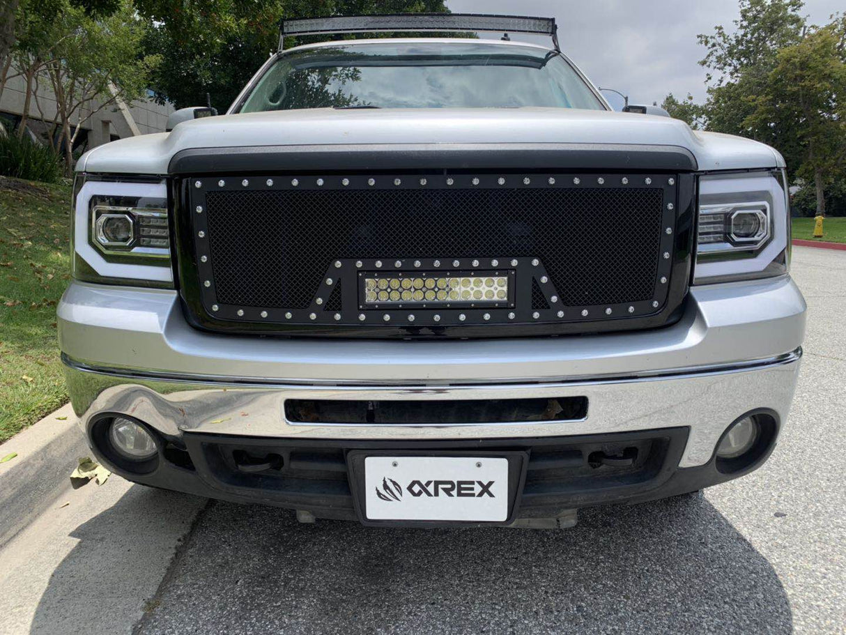 07-13 GMC Sierra PRO-Series Halogen Projector Headlights Jet Black
