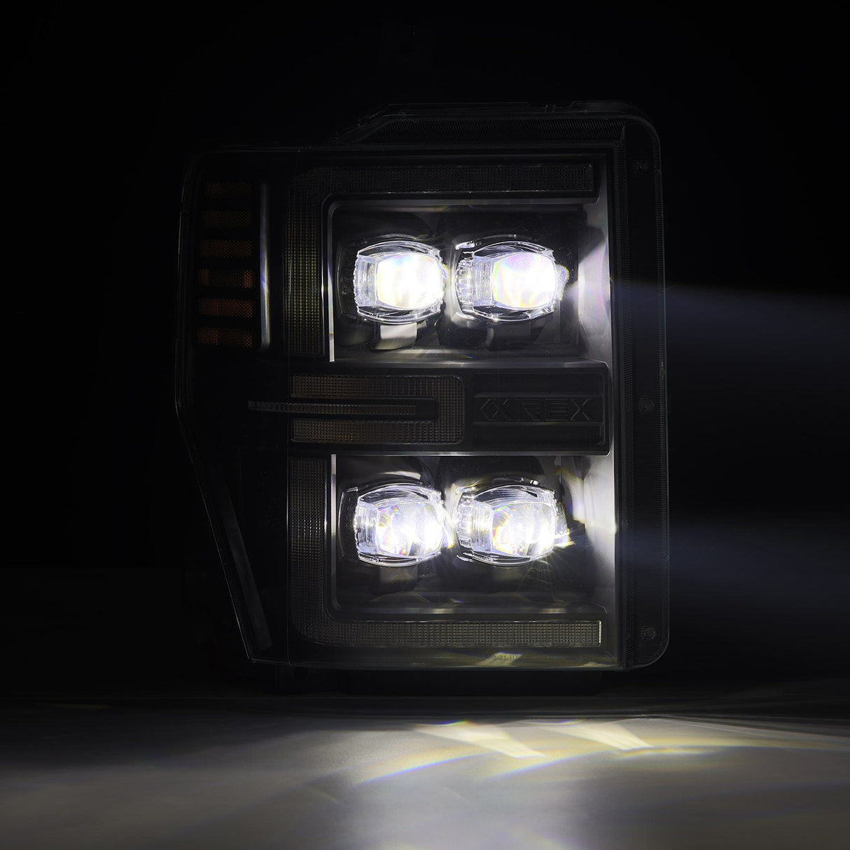 Phares projecteurs à LED noirs pour Ford Super Duty/Excursion série NOVA 08-10
