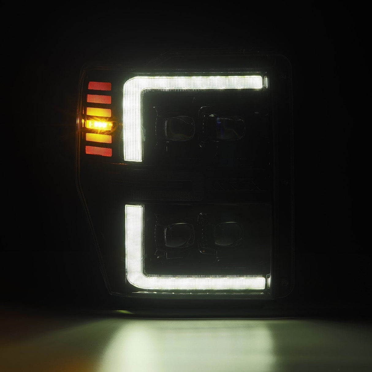 Phares projecteurs à LED noirs pour Ford Super Duty/Excursion série NOVA 08-10