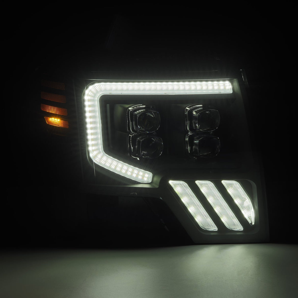 09-14 Ford F150 MKII NOVA-Series LED Projector Headlights Black