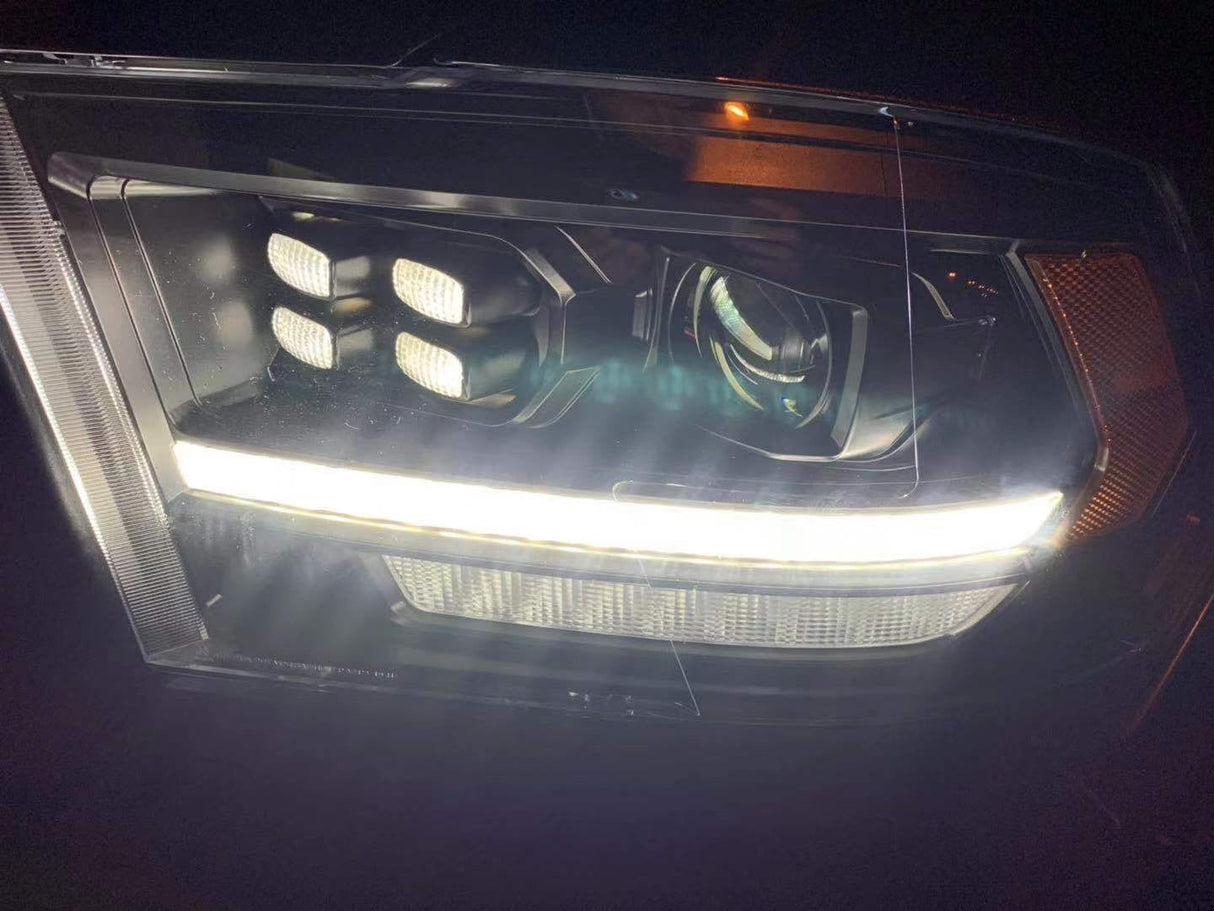 09-18 Ram Truck PRO-Series (5th Gen 2500 Style) Projector Headlights Alpha-Black