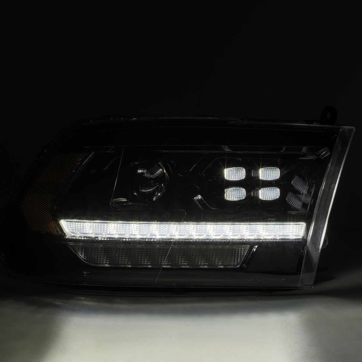 09-18 Ram Truck PRO-Series (5th Gen 2500 Style) Projector Headlights Alpha-Black