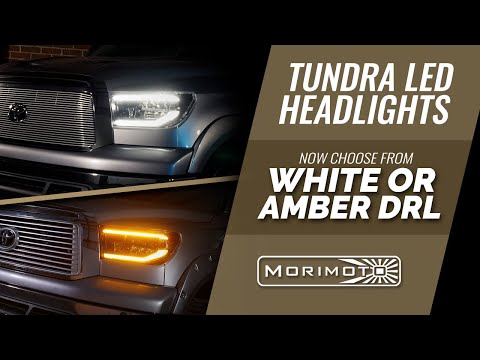 Phares à LED XB pour Toyota Tundra (07-13) (feux de jour ambrés)