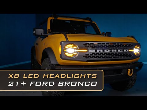 Phares à LED Ford Bronco (2021+) XB (feux de jour ambrés)