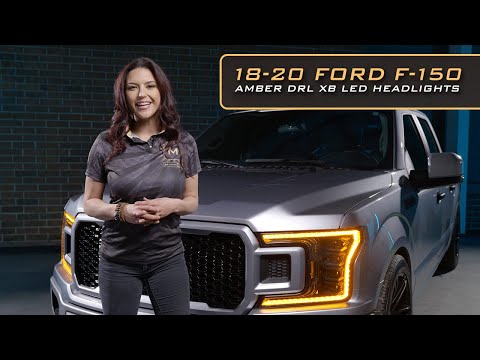 Phares à LED Ford F-150 (18-20) XB (feux de jour ambrés)