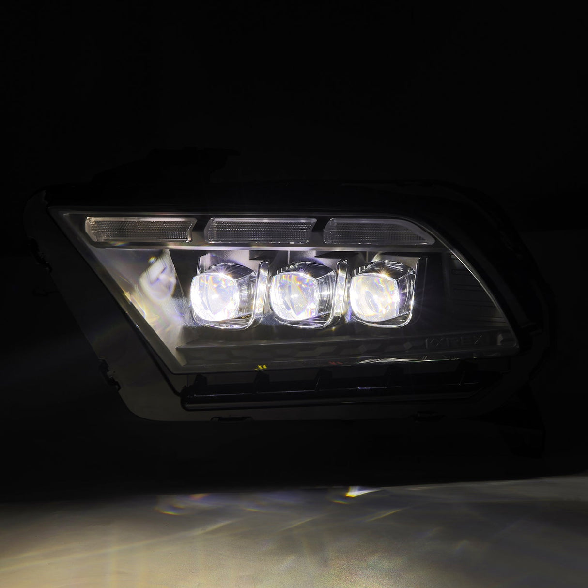 Phares projecteurs à LED noirs pour Ford Mustang MK II série NOVA 10-12