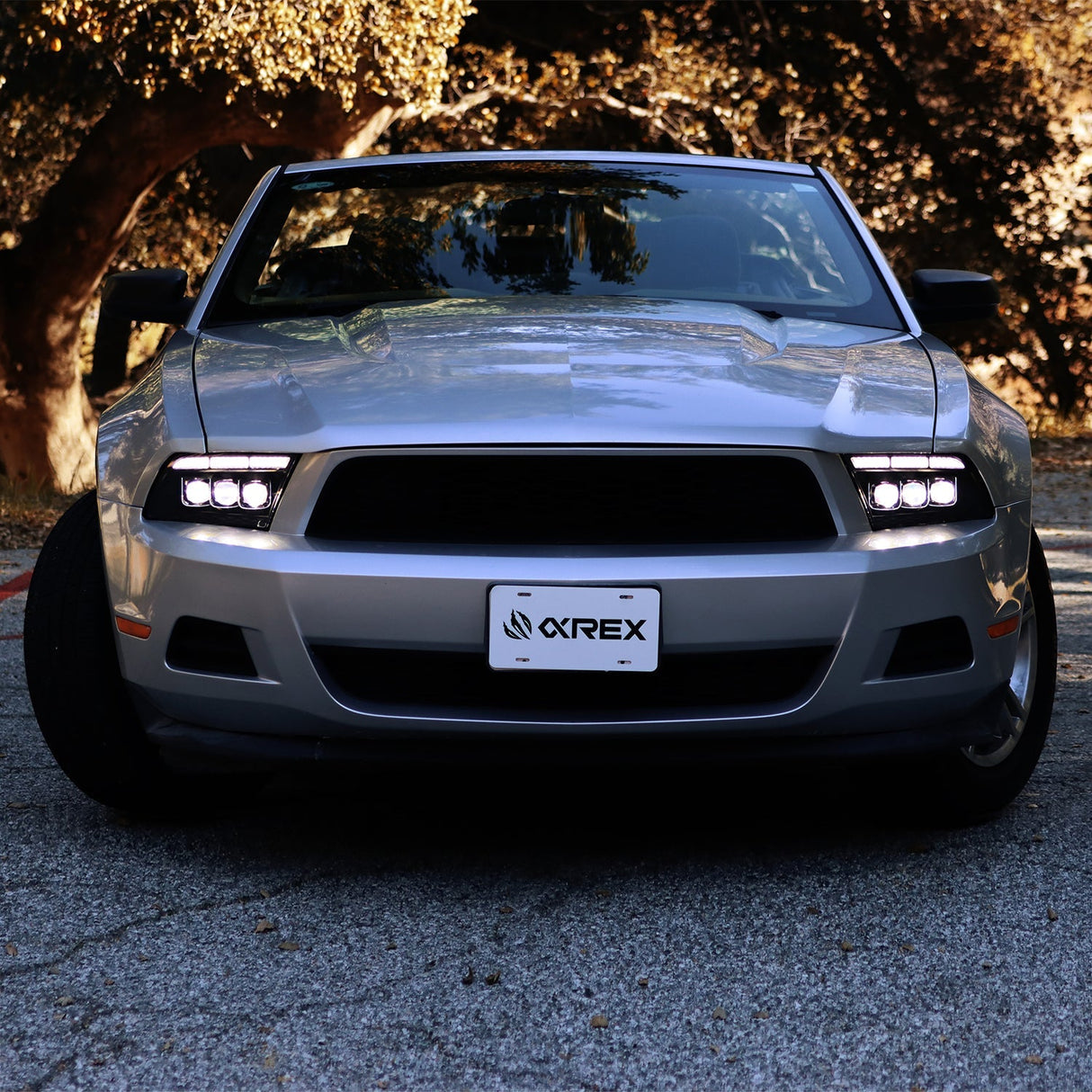 Phares projecteurs à LED noirs pour Ford Mustang MK II série NOVA 10-12
