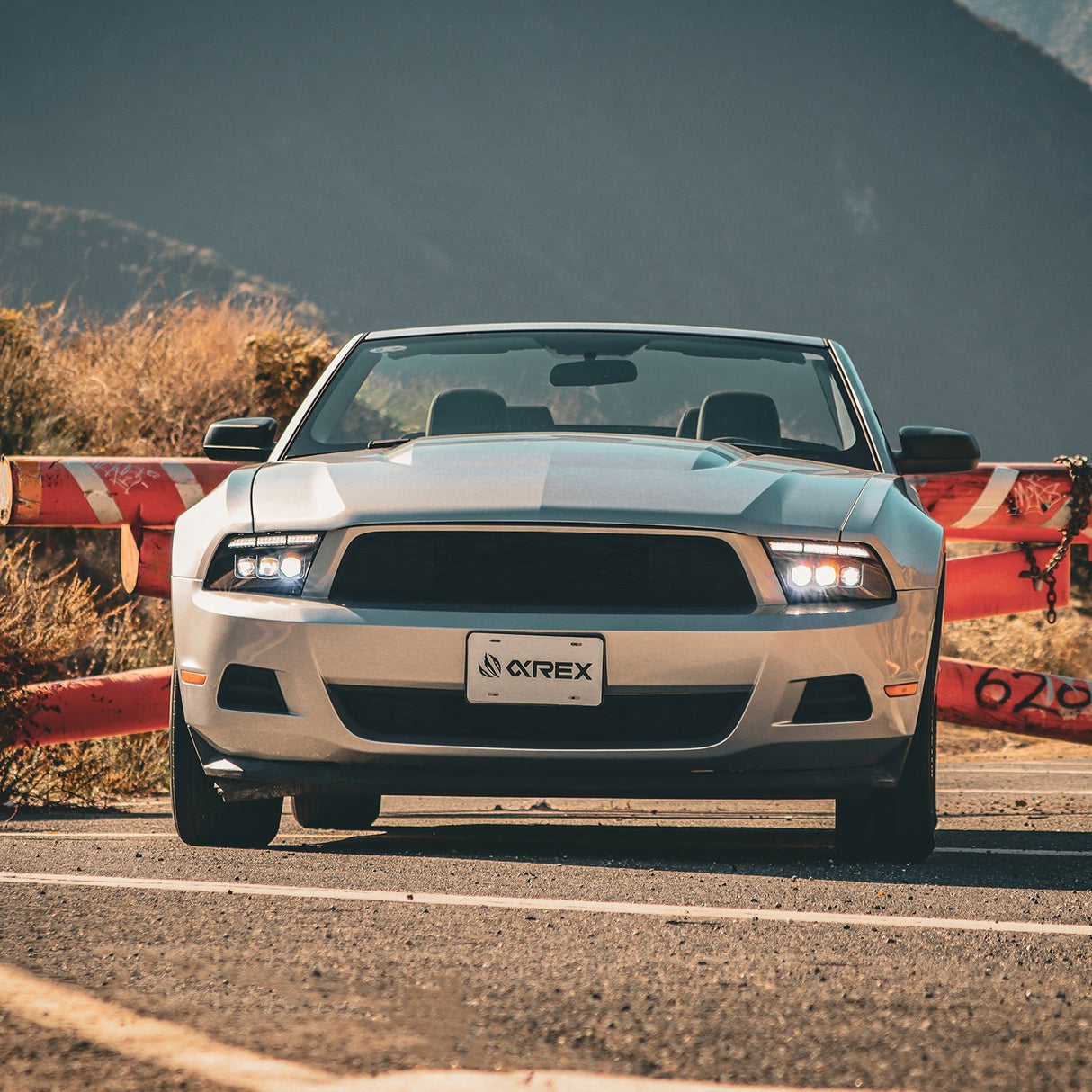 Phares projecteurs à LED noirs pour Ford Mustang MK II série NOVA 10-12
