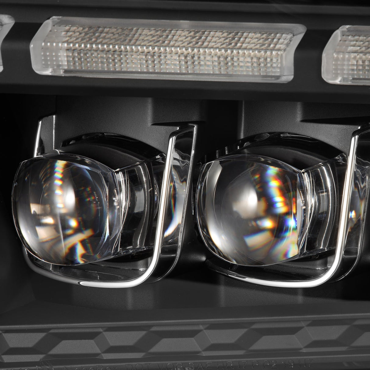 Phares projecteurs à LED noirs pour Ford Mustang MK II série NOVA 10-12