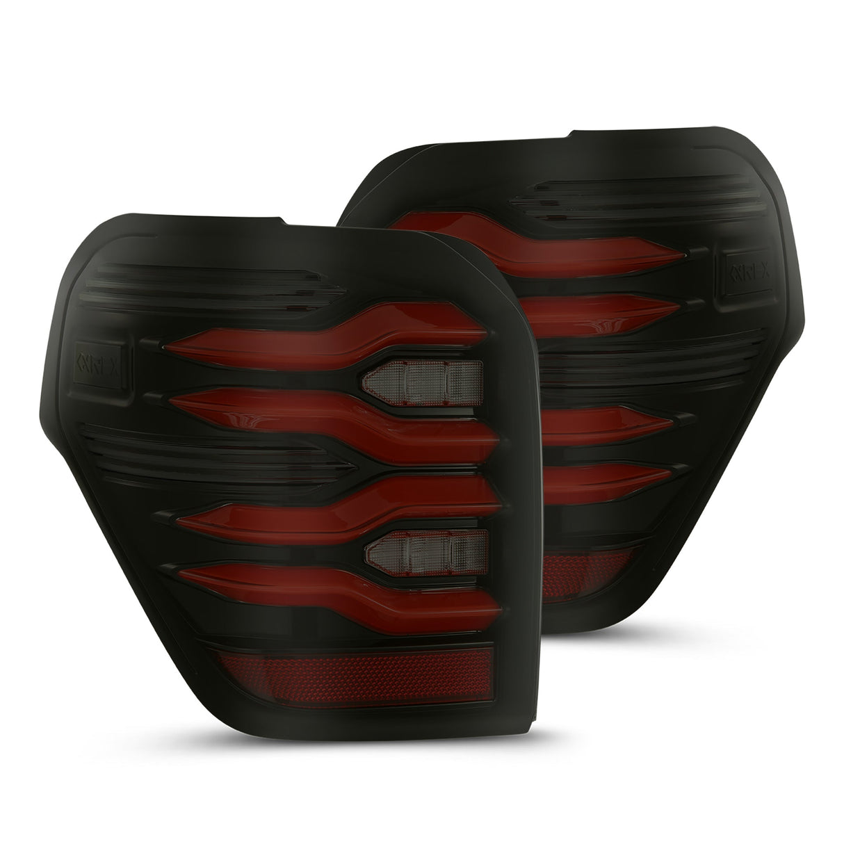 10-24 Toyota 4Runner LUXX-Series LED Tail Lights Black-Red