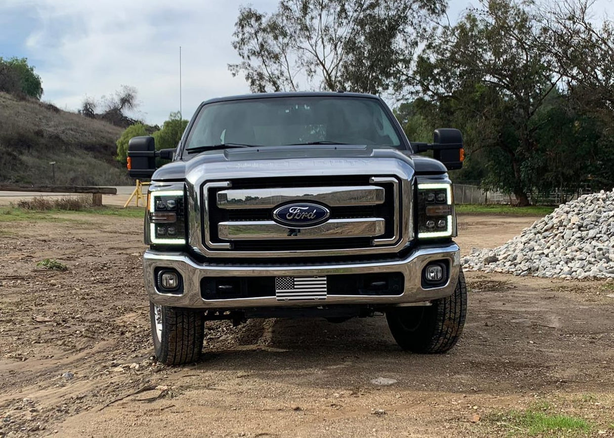 Phares projecteurs à LED chromés Ford Super Duty série NOVA 11-16