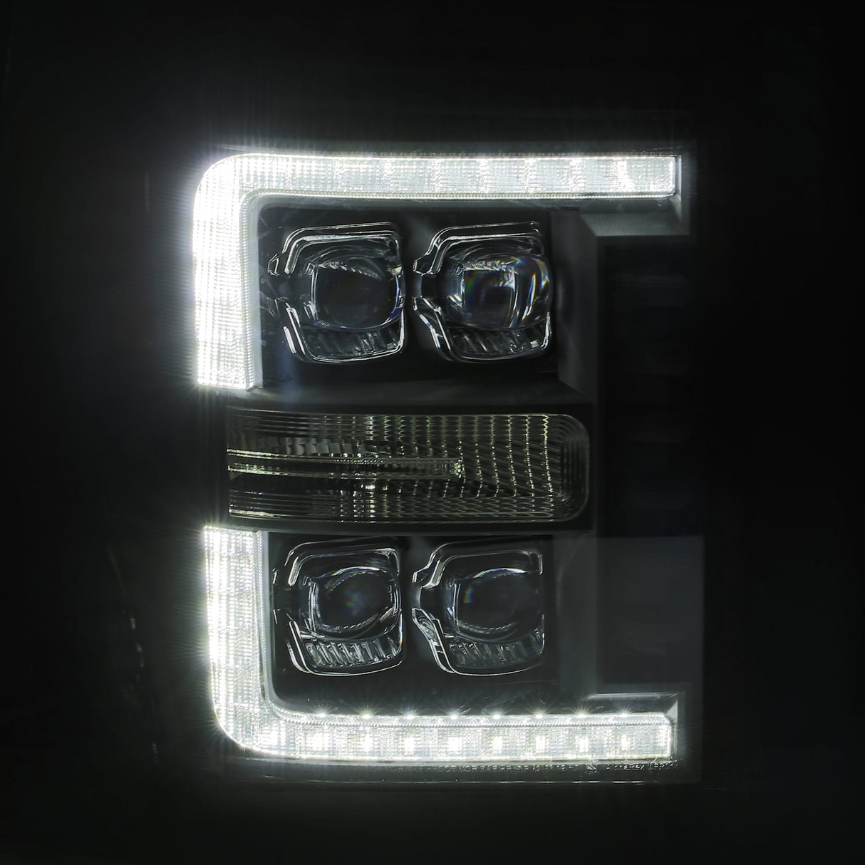 Phares projecteurs à LED chromés Ford Super Duty série NOVA 11-16
