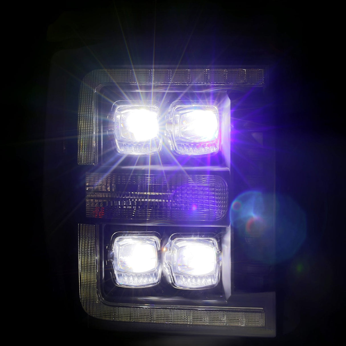 Phares projecteurs à LED chromés Ford Super Duty série NOVA 11-16