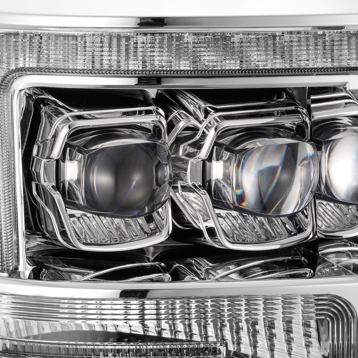 Phares projecteurs à LED chromés Ford Super Duty série NOVA 11-16