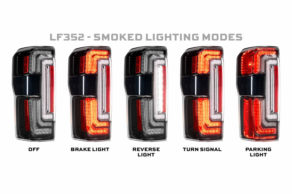 Feux arrière à LED pour Ford Super Duty (17-22) XB (fumés)