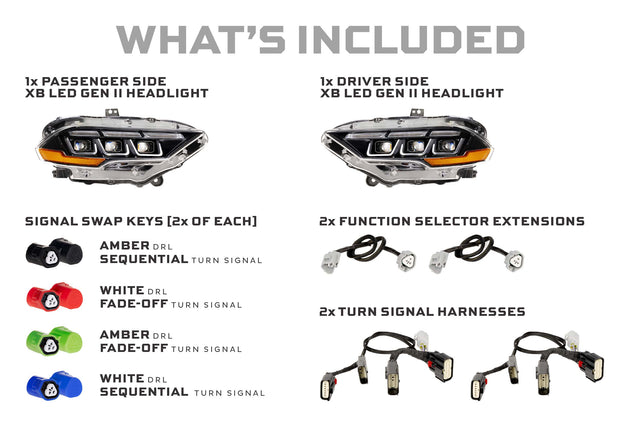 Phares à LED Ford Mustang (15-17) Xb (Gen II)