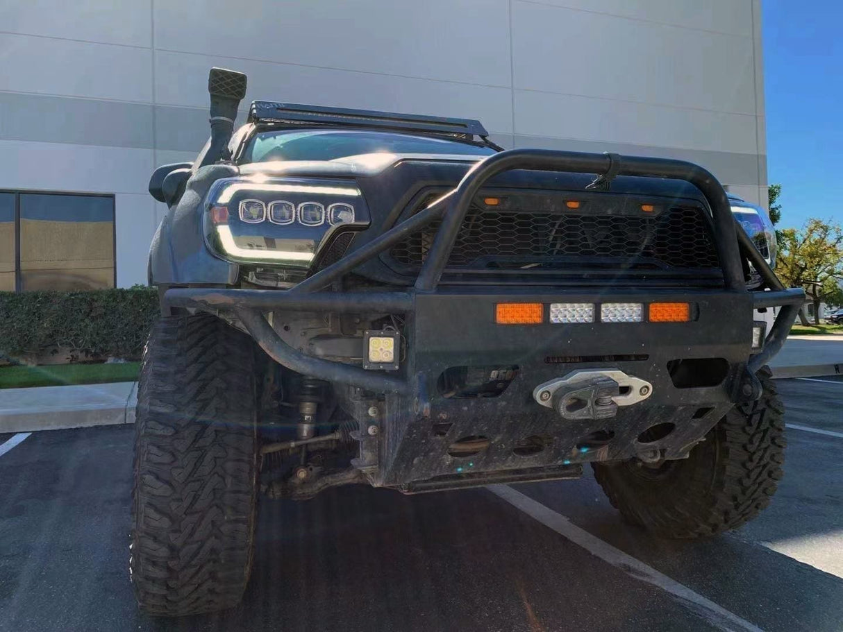 Phares projecteurs à LED Alpha-Black pour Toyota Tacoma série NOVA 12-15