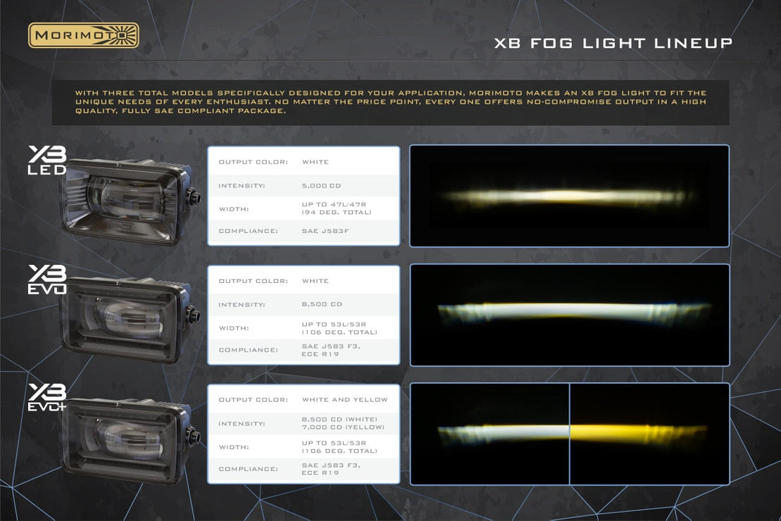 Feux antibrouillard à LED pour Ford F-150 (15-17) XB EVO