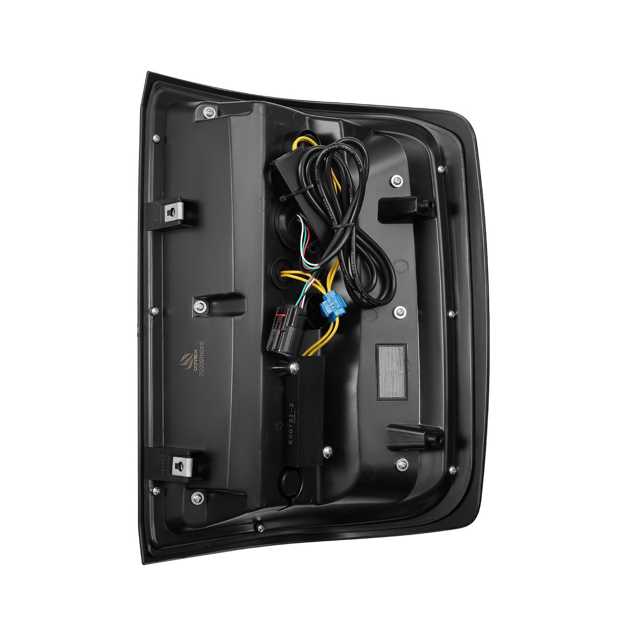 Feux arrière à DEL doubles série LUXX pour Chevrolet Silverado 1500 (14-18) / Silverado 2500HD/3500HD (15-19) / GMC Sierra 3500HD (15-19) - Noir et rouge