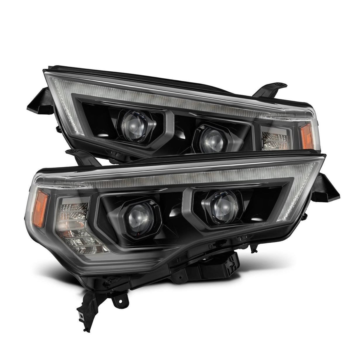 Phares halogènes projecteurs Alpha-Black pour Toyota 4Runner MK II série PRO 14-20