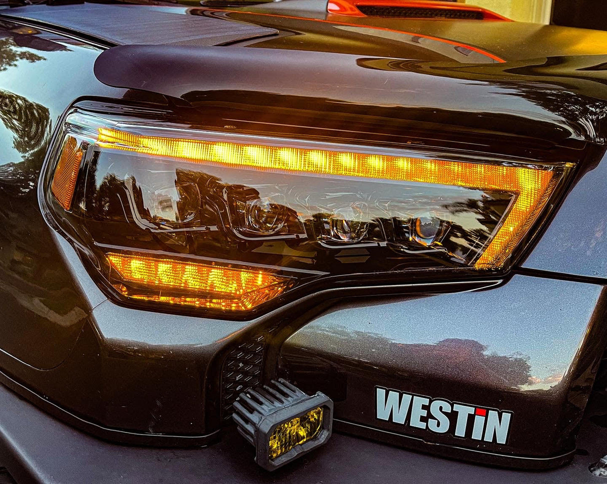 Phares projecteurs à LED noirs pour Toyota 4Runner MK II série NOVA 14-24