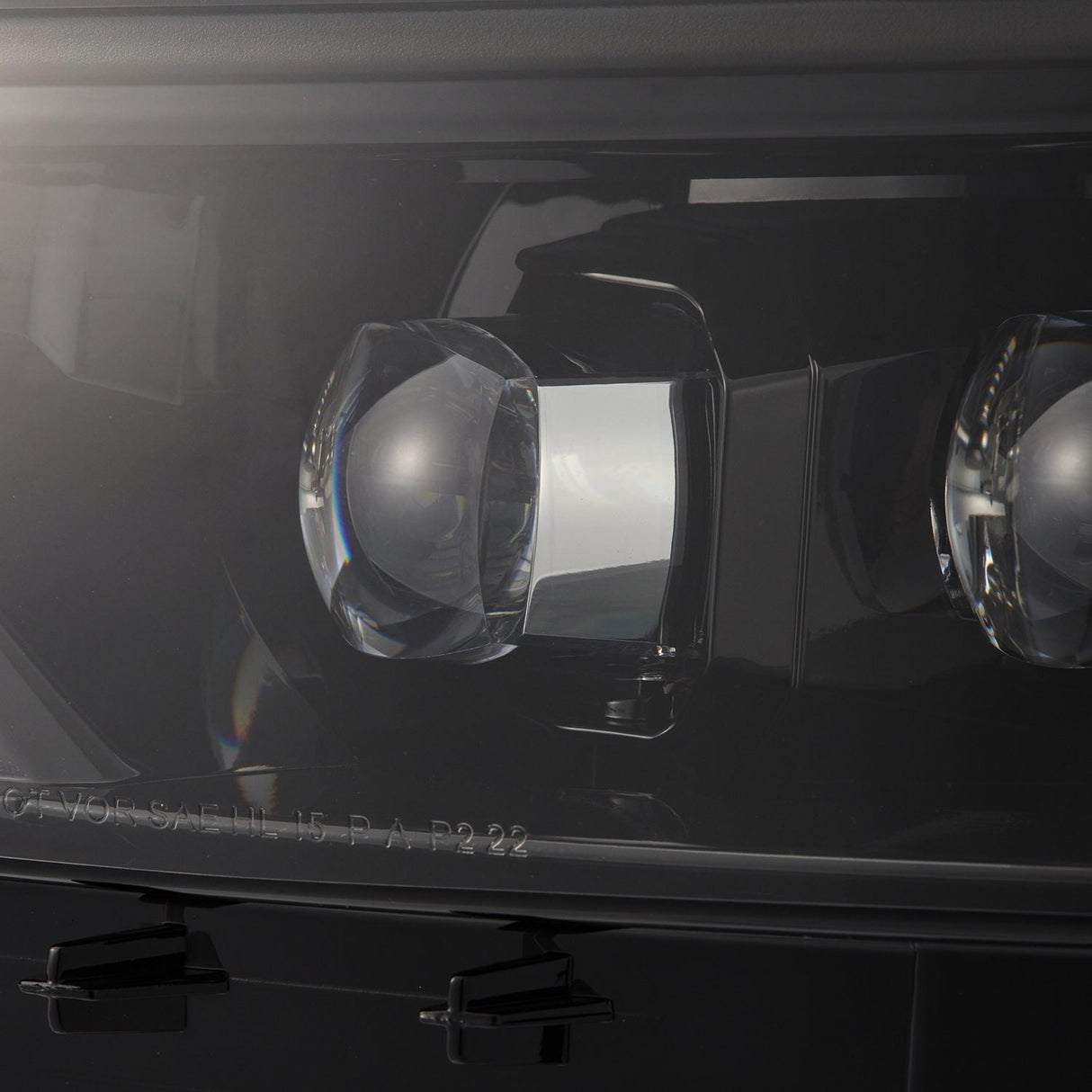 15-17 Ford Mustang/18-20 Mustang Shelby GT350/GT500 NOVA-Series LED Projector Headlights Alpha-Black
