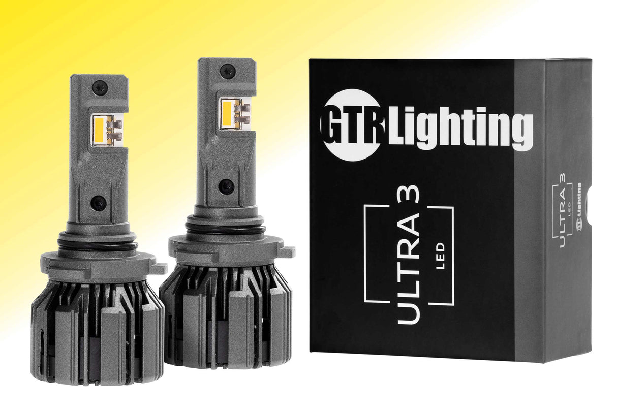 9005/HB3 : Ampoules LED jaunes GTR Ultra 3.0 (paire)