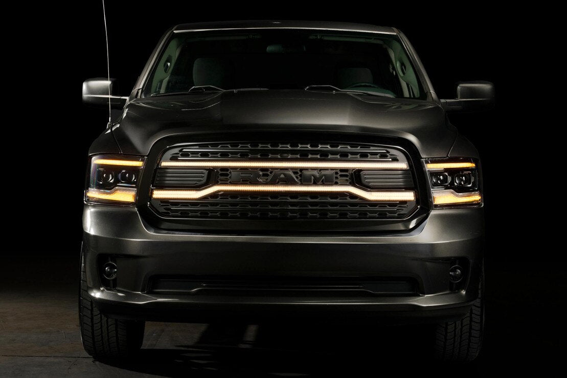 Dodge Ram 1500 Classic (19-24) XBG LED Drl Grille (Black)