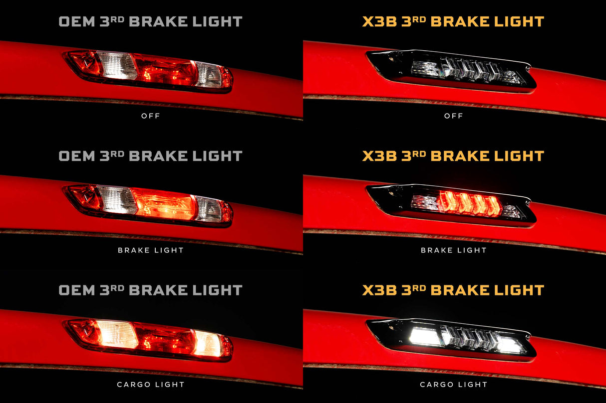 Troisième feu stop à LED pour Chevrolet Silverado (14-18)
