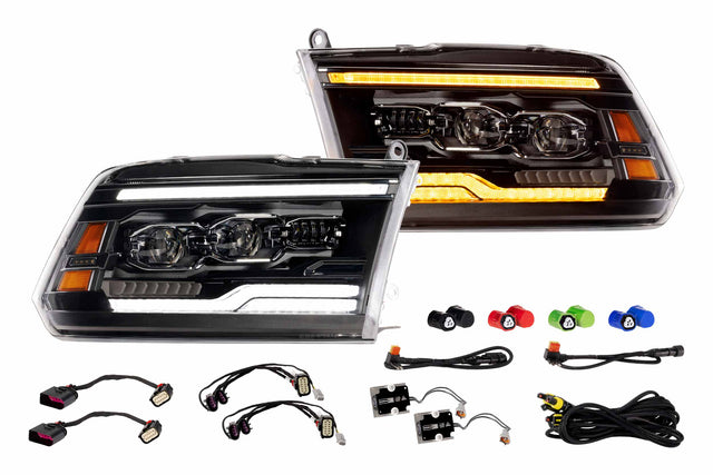 Dodge Ram (09-18) : phares à LED Morimoto Xb (ambre Drl)