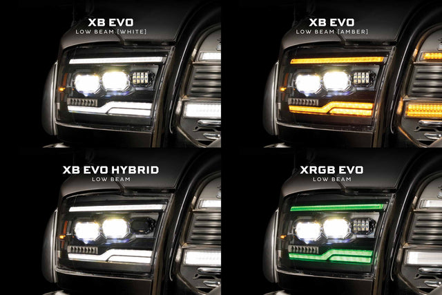 Dodge Ram (09-18) : phares à LED Morimoto Xb (ambre Drl)