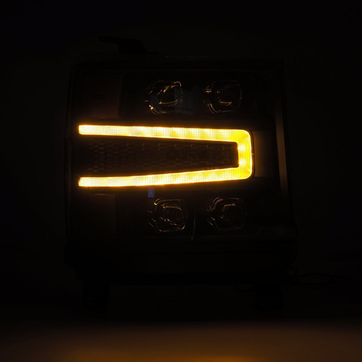 Phares projecteurs à LED noirs pour Chevrolet Silverado 1500 série NOVA 16-18