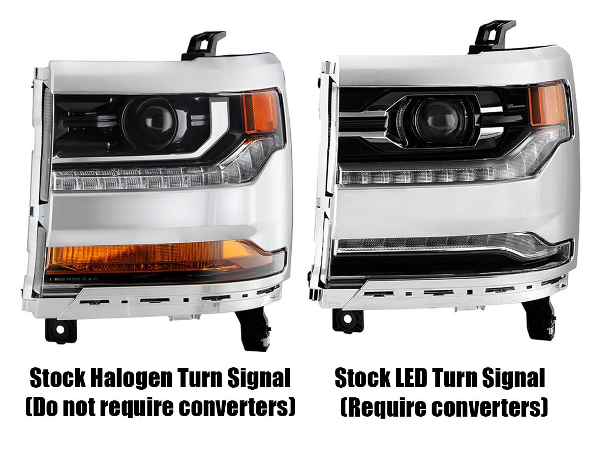 Phares projecteurs à LED noirs pour Chevrolet Silverado 1500 série NOVA 16-18