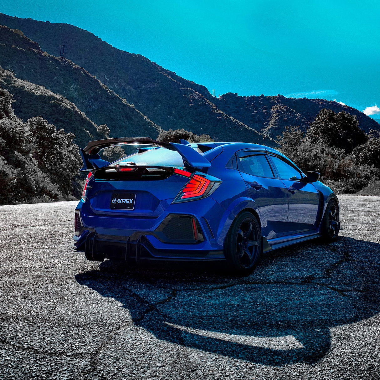 Feux arrière à LED prismatiques Honda Civic Hatchback NOVA-Series 16-21, fumés transparents