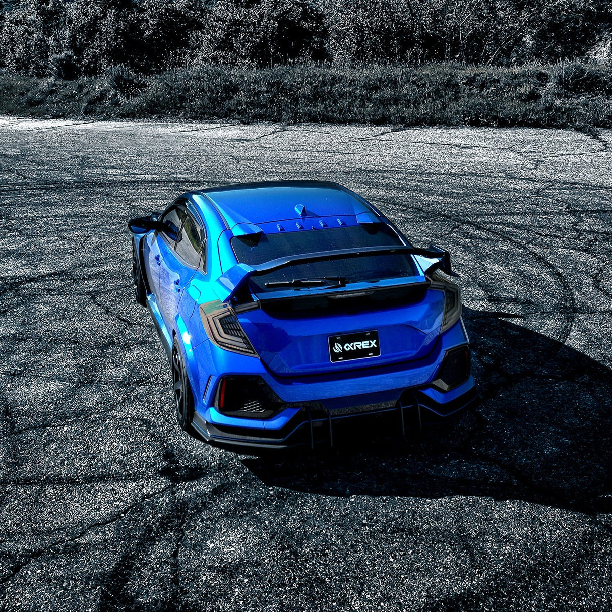 Feux arrière à LED prismatiques Honda Civic Hatchback NOVA-Series 16-21, fumés transparents